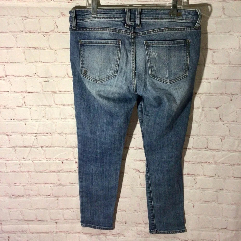 Kut From the Kloth Catherine Slim Boyfriend Distressed Jeans - Size 4 Petite - Picture 4 of 12